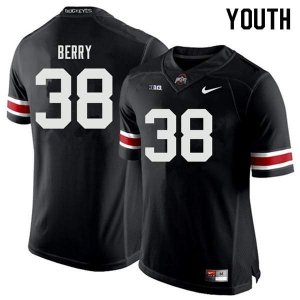 NCAA Ohio State Buckeyes Youth #38 Rashod Berry Black Nike Football College Jersey FMR6745VF